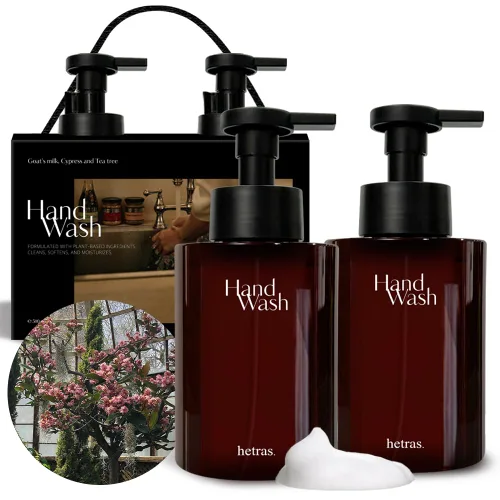 Vista 8 de hetras. Bombshell - Jabón de manos con burbujas de perfume (paquete de 2, 17.4 onzas líquidas cada uno), aroma floral jugoso, limpieza profunda e