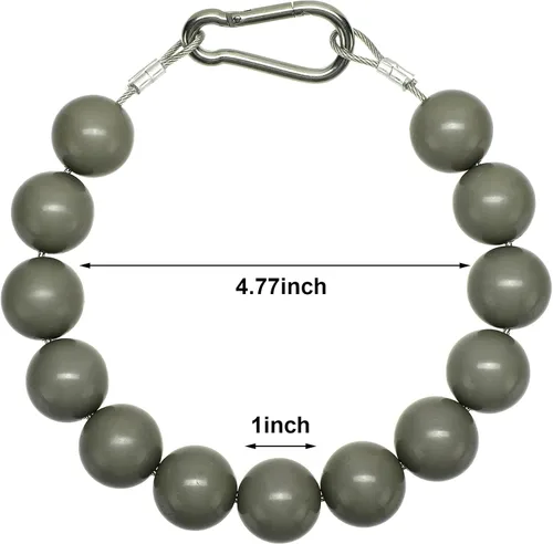 Vista 2 de Hicarer 2 piezas de anillo de retención para asta de bandera, accesorios para poste, anillo de retención de cuerda de montaje de bandera