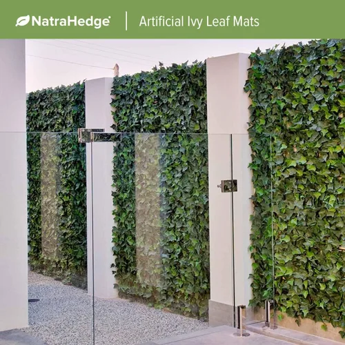 Vista 2 de NatraHedge Paneles de pared de hiedra artificial de 20 x 20 pulgadas (paquete de 12) Resistente a los rayos UV Decoración de vegetación