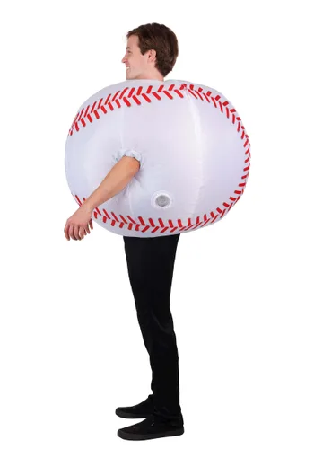 Vista 3 de Disfraz Inflable de Béisbol para Adultos Multicolor