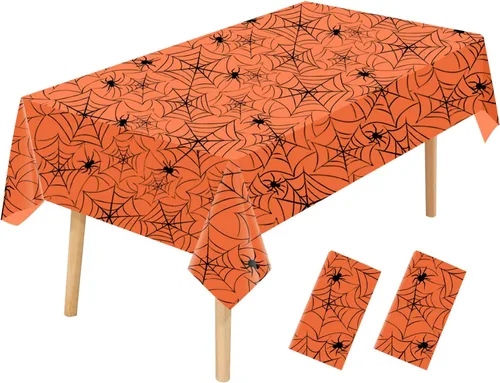 Vista 5 de Mantel de plástico decorativo del 4 de julio, paquete de 2 manteles desechables para decoración del Día de la Independencia para decoración