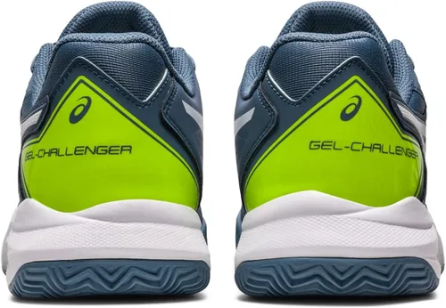 Vista 5 de ASICS Tenis Gel-Challenger 13 Clay para hombre, NegroAzul eléctrico