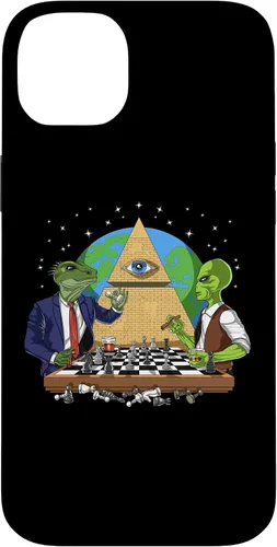 Vista 15 de Funda para iPhone 14 Pro Alien Illuminati Conspiracy Theory All Seeing Eye Aliens