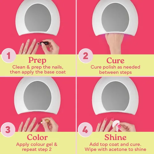 Vista 6 de SUNUV Kit de esmalte de uñas de gel con luz UV, 12 colores, 18 piezas sin