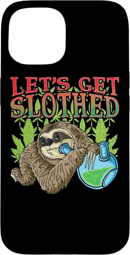 Vista 6 de Sloth Smokes Grass Shirt Marihuana Sloth Cannabis Stoner Case para iPhone 17