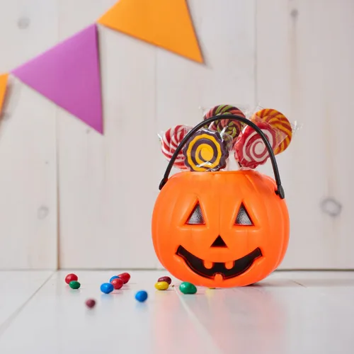 Vista 3 de Toyvian Cubo de mano de Halloween calabaza titular dulce cesta de dulces de Halloween cubo truco o trato cubo portátil caramelo calabaza fantasma