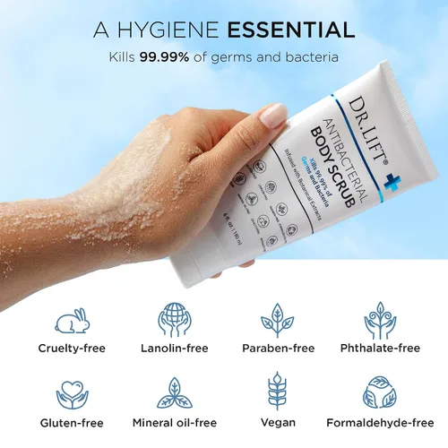 Vista 3 de Dr. Lift Exfoliante corporal antibacteriano, 6 oz