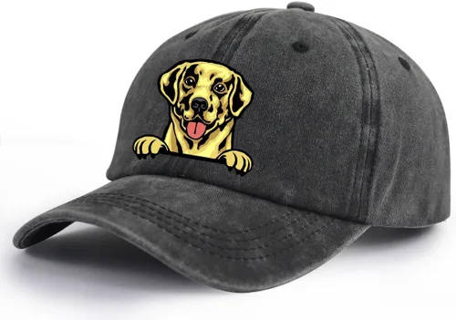 Vista 2 de Dog Hats for Men Women, Funny Adjustable Printed Cottton Animal Gifts Baseball Cap