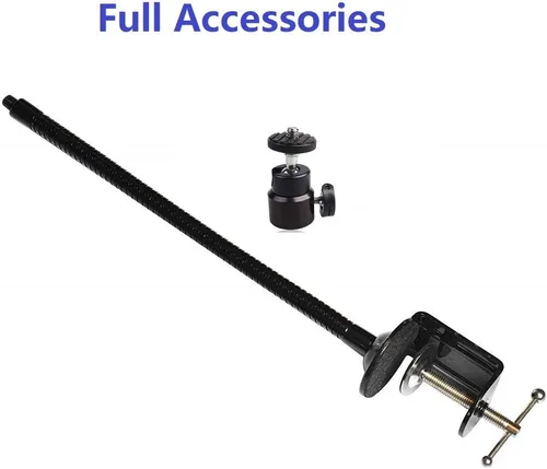 Vista 5 de Soporte para cámara web - Soporte de brazo de cuello de cisne flexible para Logitech Webcam C920s C920 C930e C922x C930 C922 C925e C615 Brio - 25