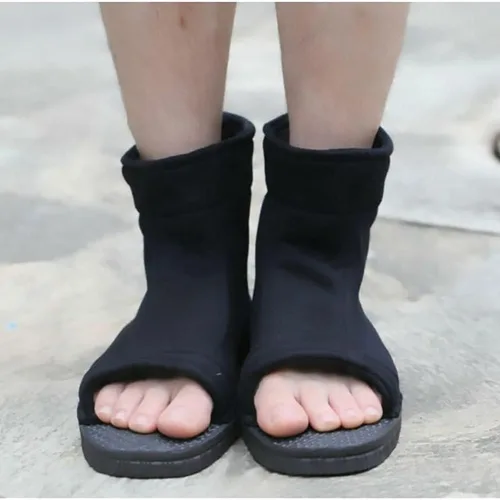 Vista 2 de COSTYLE Anime Ninja Shoes - Botas de cosplay talla 36-45, color negro