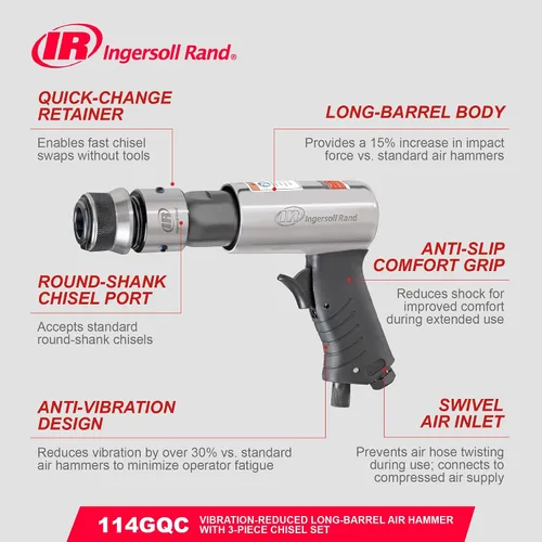 Vista 13 de Martillo neumático Ingersoll Rand 114GQC