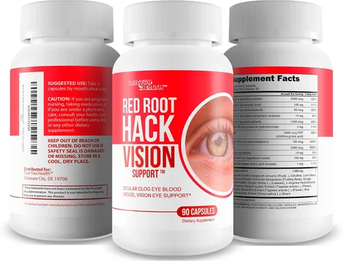 Vista 4 de Red Root Hack - Suplemento para la visión – Nuestras mejores píldoras para los ojos para obstrucciones oculares – Vitaminas para los ojos