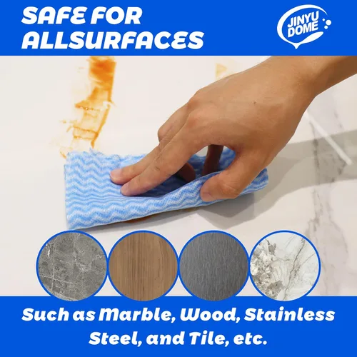 Vista 6 de Handi Wipes - Paños reutilizables, rollo de toalla de limpieza de cocina desechable azul, paño en J resistente, 100