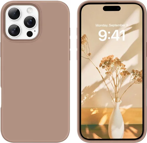 Vista 59 de GUAGUA Funda compatible con iPhone 17 Pro Max de 6.9 pulgadas, silicona líquida, goma de gel suave, delgada, forro de microfibra delgada