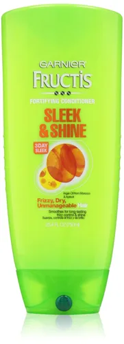 Vista 12 de Acondicionador Garnier Fructis Sleek & Shine, cabello rizado, seco, inmanejable, 21 fl. oz. (El empaque puede variar)