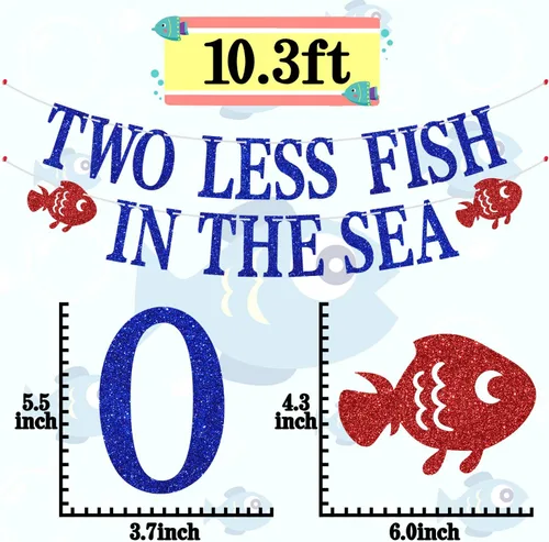 Vista 5 de Cartel Two Less Fish in the Sea, decoración de fiesta de compromiso, playa, boda, fiesta, fiesta náutica, despedida de soltera, divertidas