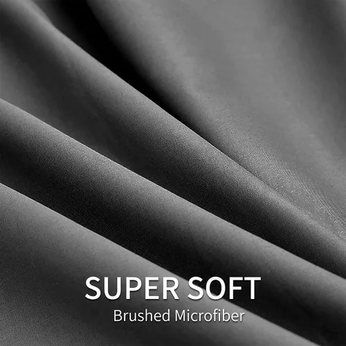 Vista 5 de EaseHome Juego de Sábanas Tamaño Queen - Sábanas de Cama Queen de Microfibra Cepillada de Lujo Extra Suave con Bolsillo Profundo de 18 Pulgadas Negro