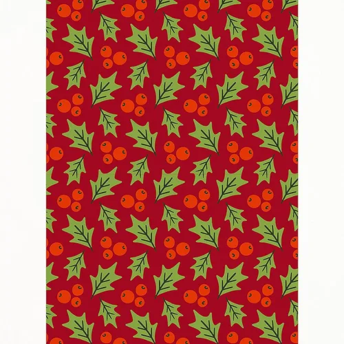 Vista 2 de CafePress Christmas Holly Pattern Standard Size Playing Cards