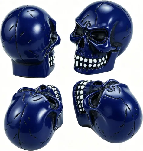 Vista 4 de Lunsom Tapón de válvula de aire de calavera para válvulas de resina, tapas de vástago de neumático de automóvil, accesorios para la mayoría