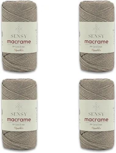 Vista 104 de Cuerda de poliéster Sensy Premium de 3 mm, 120 metros, 100% cordón de polipropileno, cuerda de macramé de 3 mm, cordón para bolsos de ganchillo