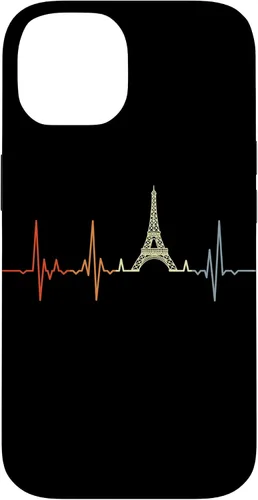 Vista 4 de My Heart Beats For Paris France Eiffel Tower Case for iPhone 16