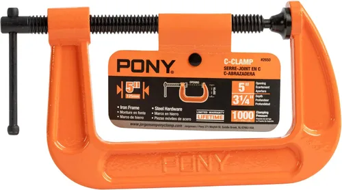 Vista 5 de Pony Jorgensen 2650 Abrazadera C de 5 pulgadas, naranja