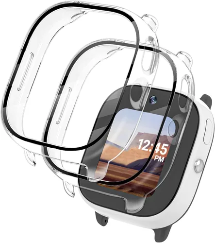 Vista 10 de Kuaguozhe [Paquete de 2 protectores de pantalla compatibles con Gizmo Watch 2, vidrio templado, transparente + azul]