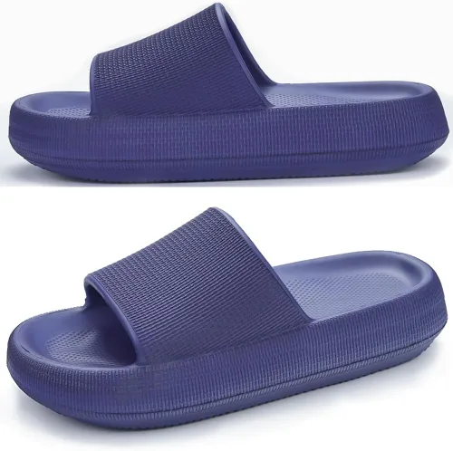 Vista 8 de YONMOTTO Sandalias de burbujas para mujeres y hombres, divertidas sandalias de masaje con correa, cómodas pantuflas de nube, zapatos de spa