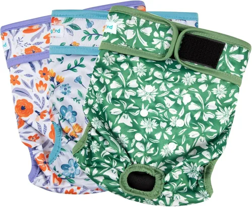 Vista 16 de Paw Legend Pañales lavables y reutilizables para perras, pañales para perras (3 unidades, XS)