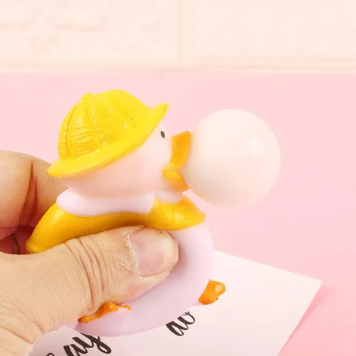 Vista 4 de 12 piezas de patos para apretar la bola de burbujas, juguetes para aliviar el estrés para niños y adultos, juguetes sensoriales para apretar, 12
