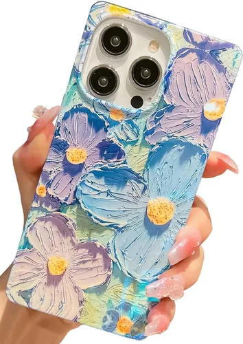 Vista 14 de Elegante Funda con Concha de Madre Perla para Niña Compatible con iPhone 14 de 6.1 Pulgadas, Funda Rectángulo con Borde, Elegante y delgada