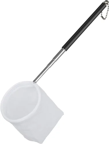 Vista 18 de Red de acuario Pawfly - Red de 5,1 cm para camarones y peces bebés con mango de acero inoxidable extensible para peceras pequeñas y estanques