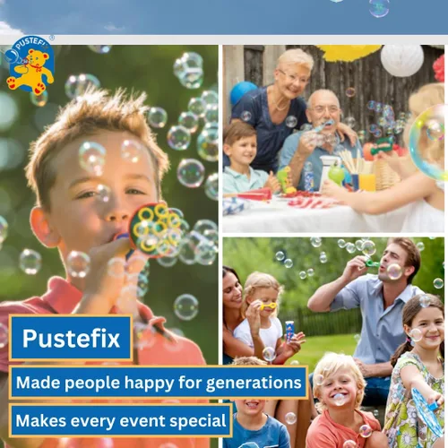 Vista 5 de PUSTEFIX Botella de repuesto de 16.9 oz de solución de jabón líquido de burbujas Pustefix Modelo: 505415