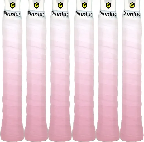 Vista 13 de Tacky - Cinta de agarre para raqueta de tenis, paquete de 6 agarres de tenis, cinta absorbente y mejorada para raqueta de tenis (color degradado)