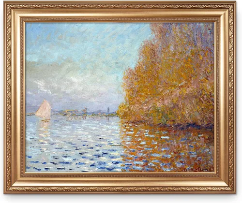 Vista 296 de A&T ARTWORK Antibes Seen from The Salis Gardens de Claude Monet Las Obras de Arte Clásico Mundial Reproducciones, Impresiones de Arte en Lienzo