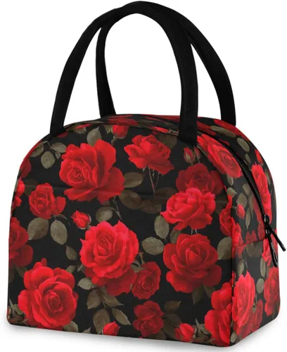 Vista 12 de Bolsa de almuerzo reutilizable para Halloween, colores arcoíris, murciélagos, estrellas, bolsa térmica aislada para el regreso a la escuela