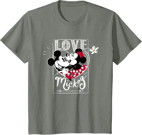 Vista 98 de Disney Mickey & Minnie Mouse Love Mickey - Camiseta para el día de San Valentín