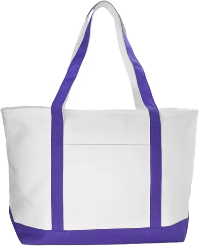 Vista 2 de Bolsa Dalix de 23 pulgadas, calidad superior, 24 oz, bolsa de lona de algodón