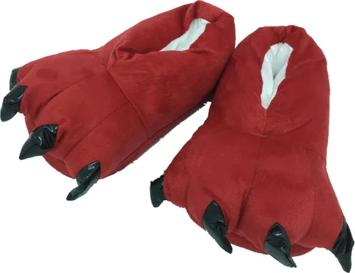 Vista 45 de Zapatos de casa cálidos de felpa con pies de animales para disfraz