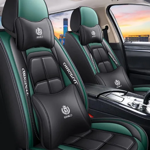 Vista 7 de Fundas de asiento de automóvil adecuadas para Mercedes Benz E300 E320 E350 E450 5 asientos de cuero impermeable fundas de asiento de automóvil con 2