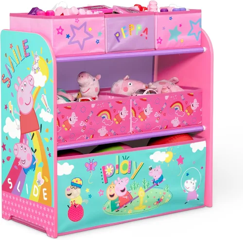 Vista 11 de Disney Frozen II - Organizador de juguetes para diseño y almacenamiento de 6 contenedores por Delta Children, certificado Greenguard Gold
