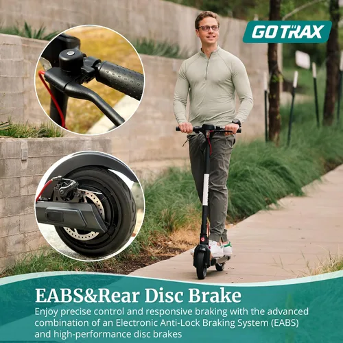Vista 8 de Gotrax APEX Series Electric Scooter for Adults, Max Mile and Mph Speed Motor, 8.5" Solid Tires, Long Life Battery Bright Headlight Taillight
