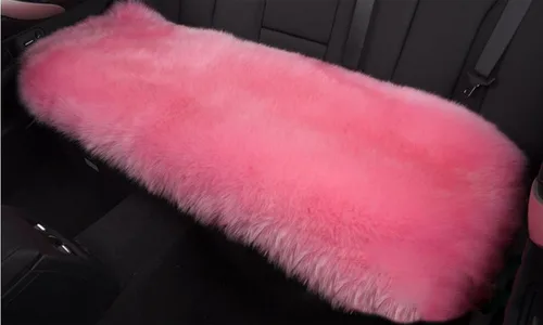 Vista 12 de Calor Invernal: Funda Universal de Asiento de Piel de Oveja - Lana Natural, para Autos, Camiones, SUV y Furgonetas - Acompañante de Conducción