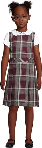 Vista 3 de Lands' End Jersey de uniforme a cuadros para niñas