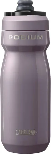 Vista 19 de CamelBak Podium - Botella de agua para bicicleta de acero inoxidable con aislamiento de acero, retención de frío para ciclismo, 12 onzas, color negro