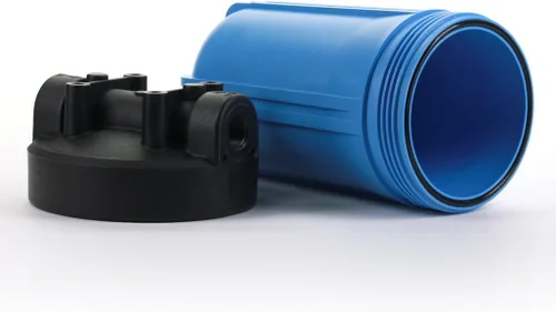 Vista 3 de Hydronix HF45-10BLBK34 - Carcasa para filtro de agua con certificación NSF, puertos de 10" - 3/4