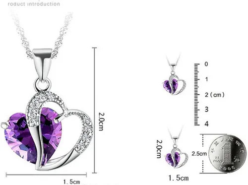 Vista 4 de ZYooch - Dije con la palabra Mom grabada para mujer, collar de compromiso de diamantes de imitación, joyas para regalar
