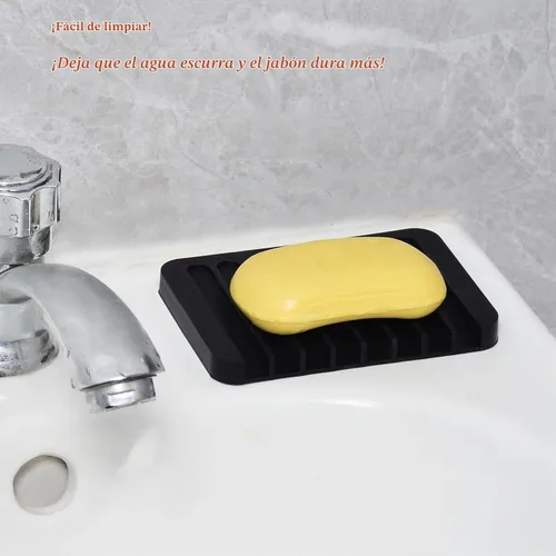 Vista 6 de Bandeja de tocador de madera con bandeja de jabón, organizador superior de inodoro, ideal para tanque de inodoro de baño