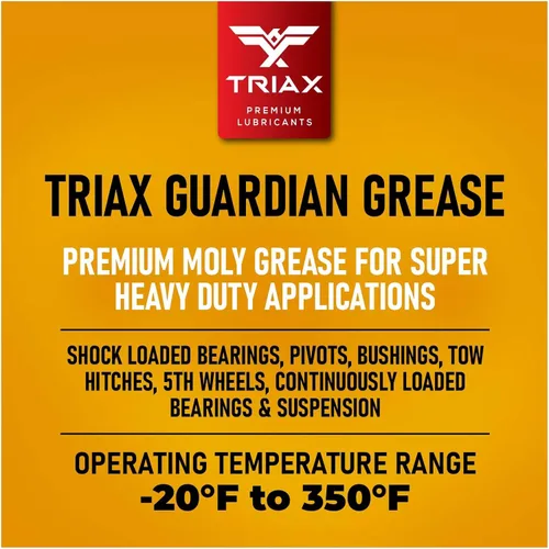 Vista 2 de TRIAX Guardian - Grasa resistente con moly, multiusos, rodamientos de ruedas, componentes cargados de golpes, extremadamente pegajosa, punto