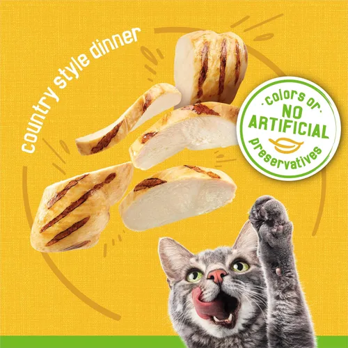 Vista 3 de Purina Friskies Country Style Dinner - Alimento húmedo para gatos, (24) latas de 5.5 onzas